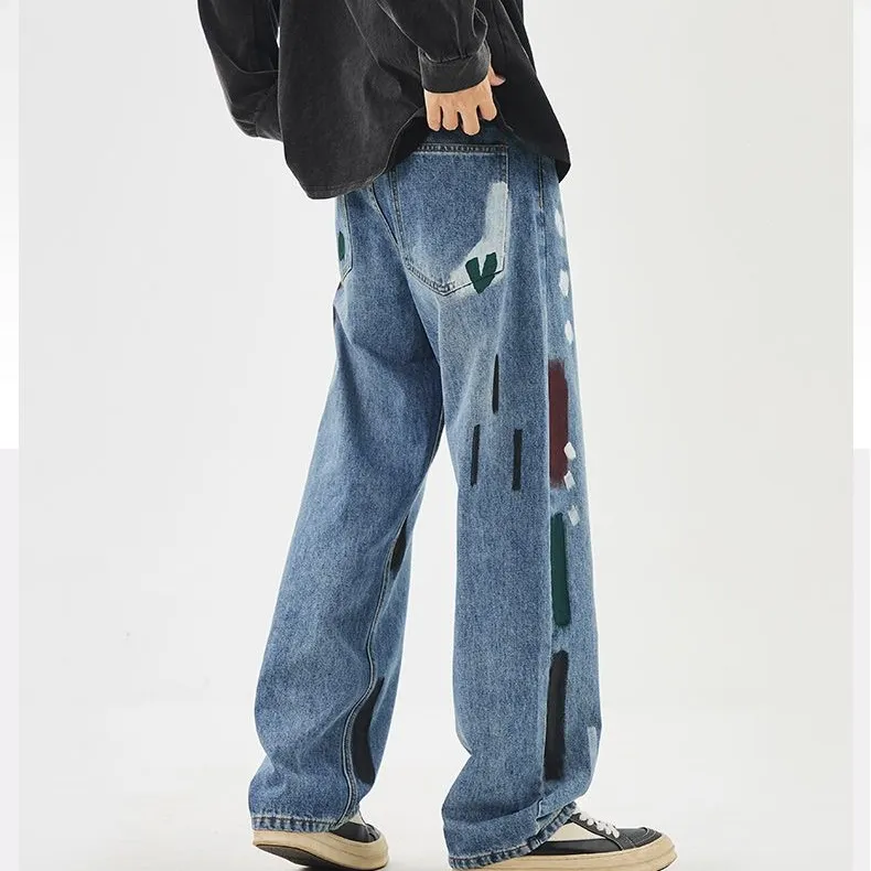NVRFRGT Jeans Unisex Blue-5
