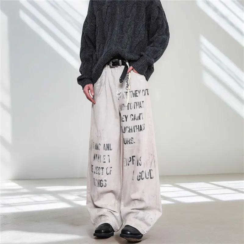 NVRFRGT Jeans Unisex White-3