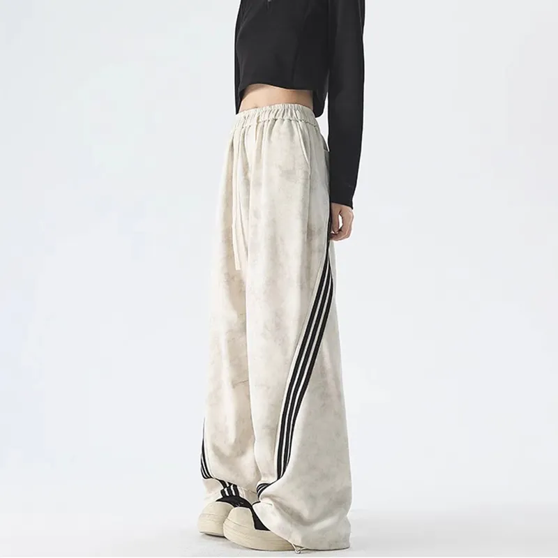 NVRFRGT Casual Pants Unisex Dirty Apricot-4
