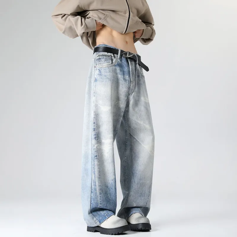 NVRFRGT Jeans Unisex Light Blue-2