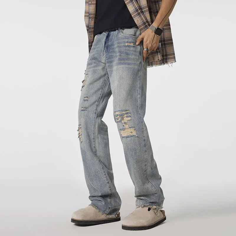 NVRFRGT Jeans Unisex Vintage Blue-1
