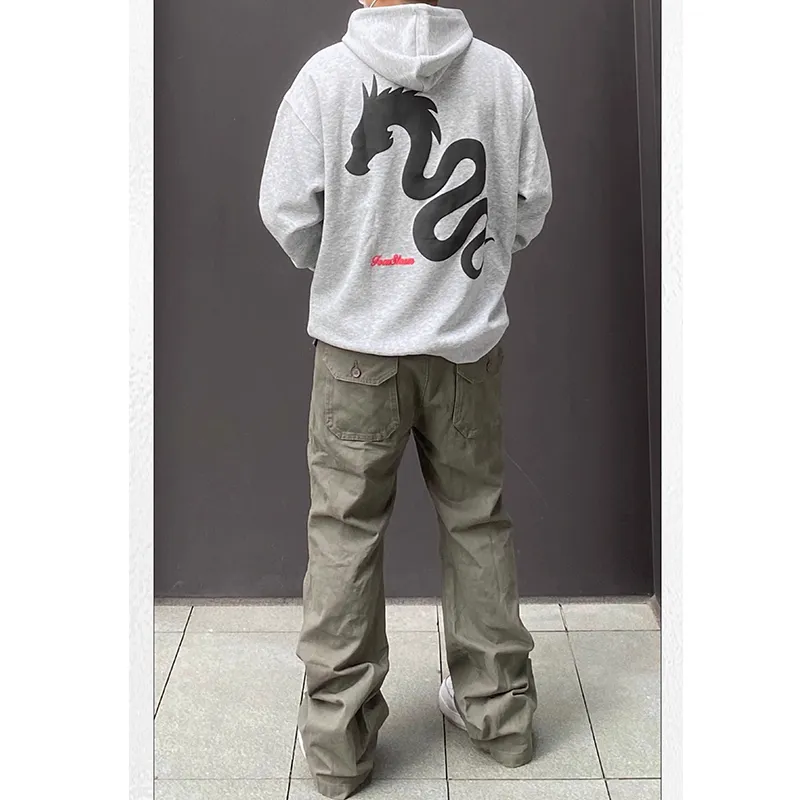 NVRFRGT Cargo Pants Unisex Gray Green-4