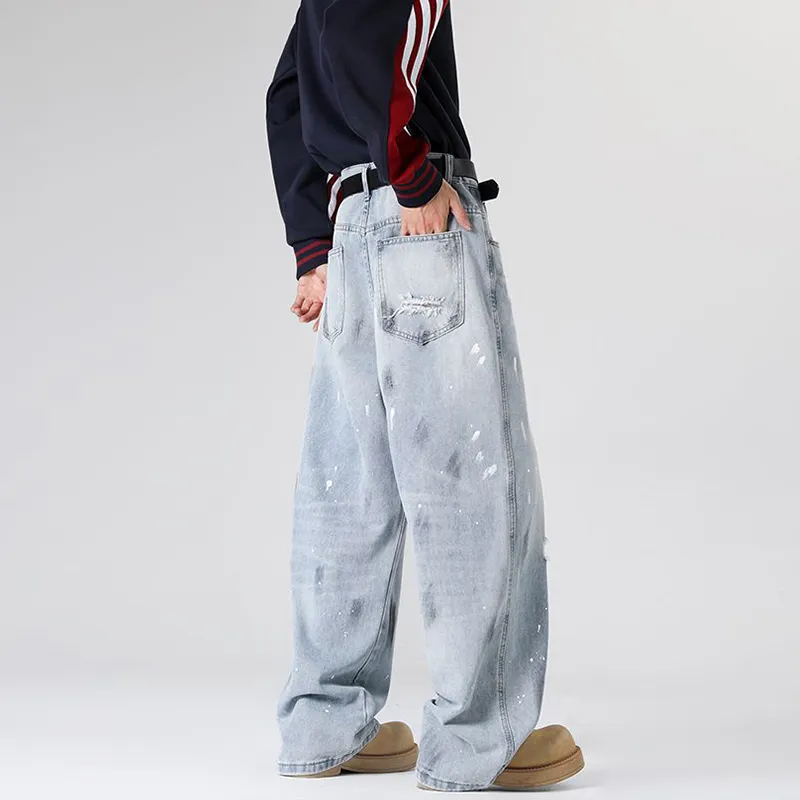 NVRFRGT Jeans Unisex Light Blue-1