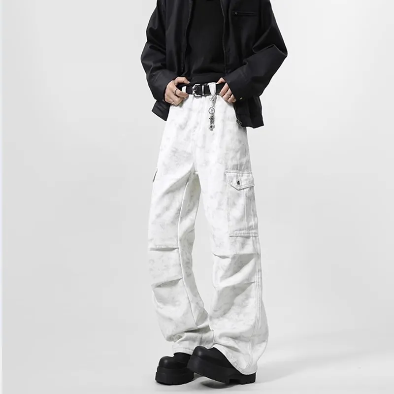 NVRFRGT Casual Pants Unisex Dirty White-3