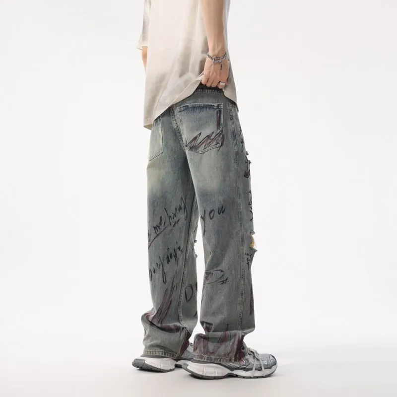 NVRFRGT Jeans Unisex Vintage Blue-4