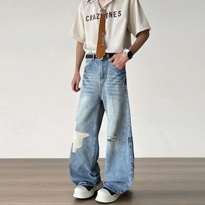 NVRFRGT Jeans Unisex Blue-1