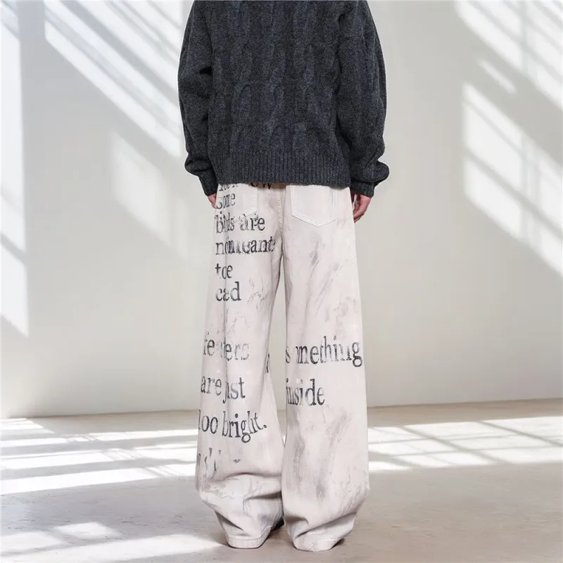 NVRFRGT Jeans Unisex White-1
