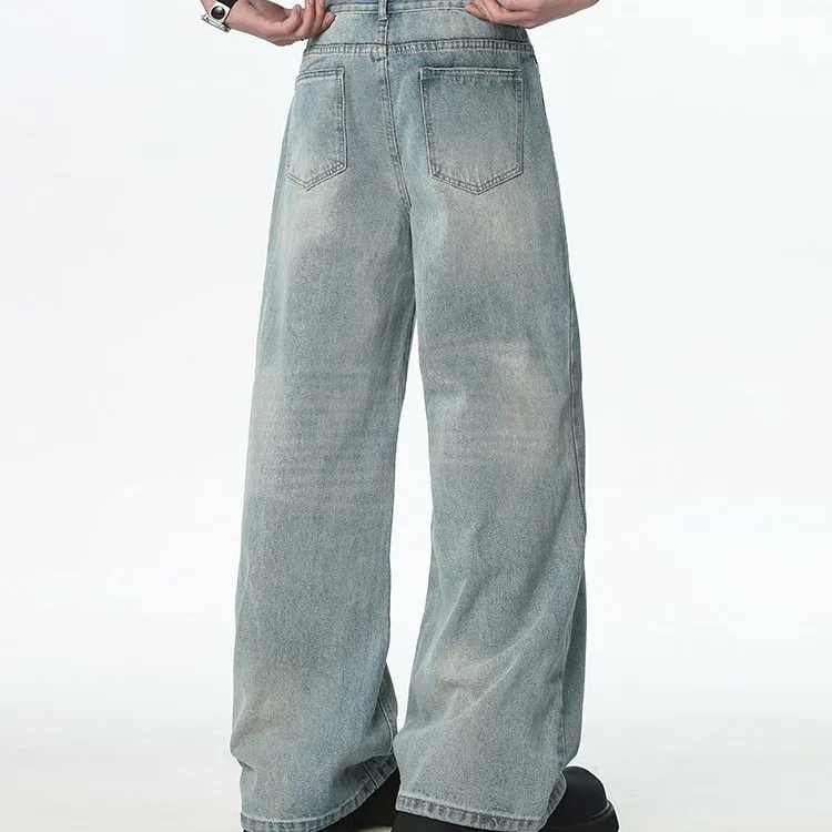NVRFRGT Jeans Unisex Vintage Blue-5