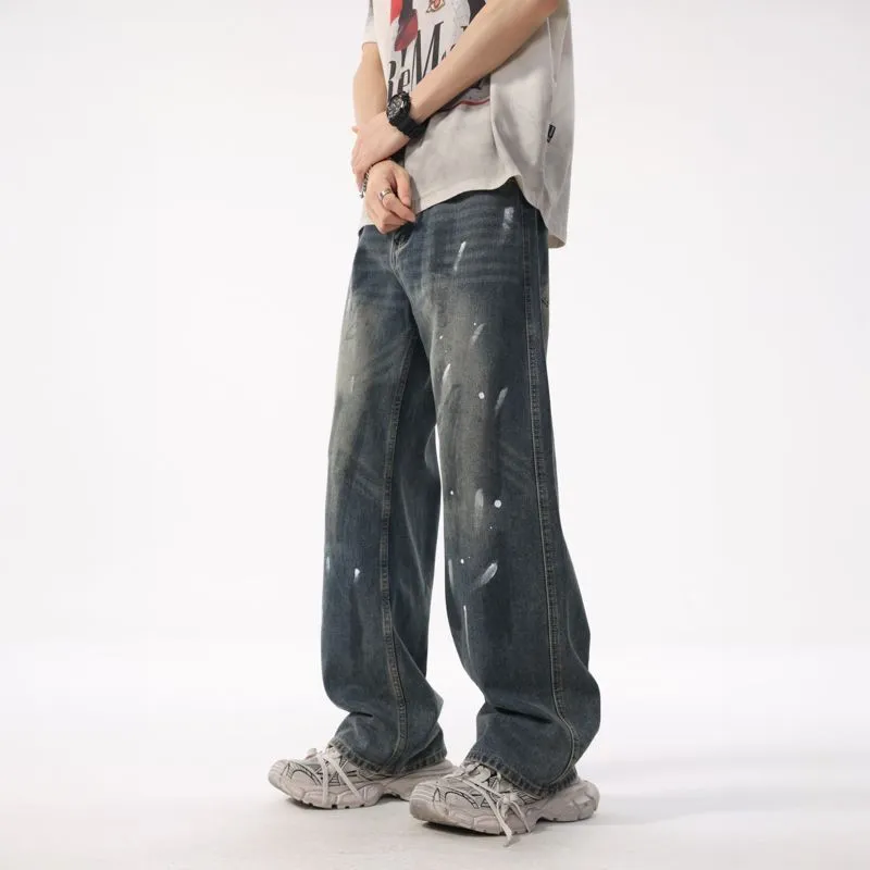 NVRFRGT Jeans Unisex Vintage Blue-1