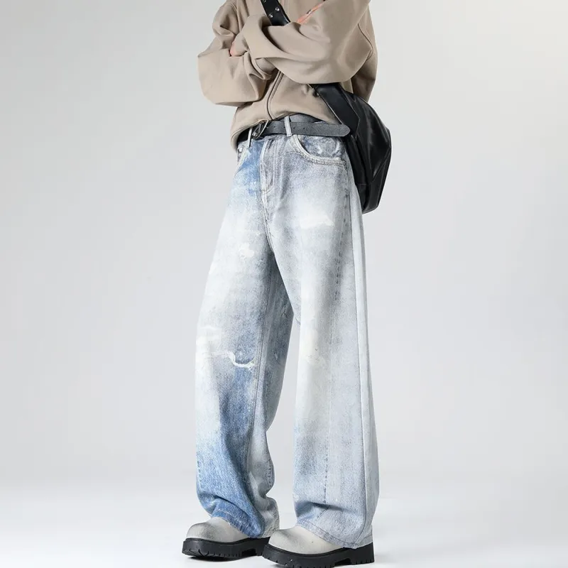 NVRFRGT Jeans Unisex Light Blue-3