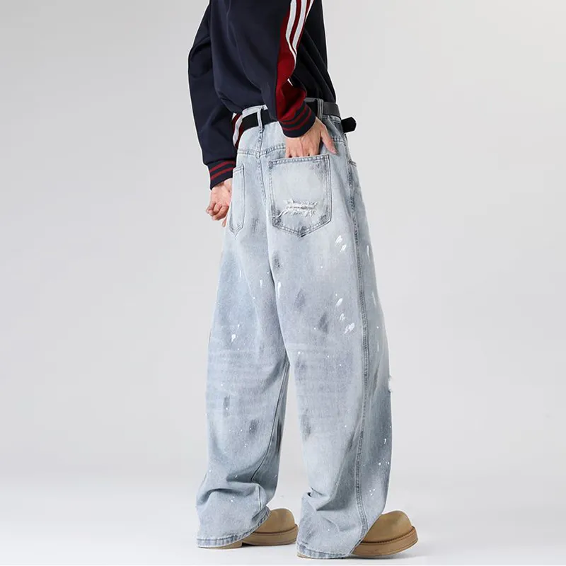 NVRFRGT Jeans Unisex Light Blue-1