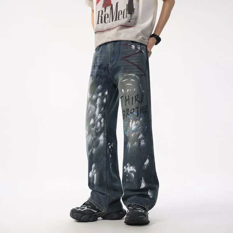 NVRFRGT Jeans Unisex Vintage Blue-1