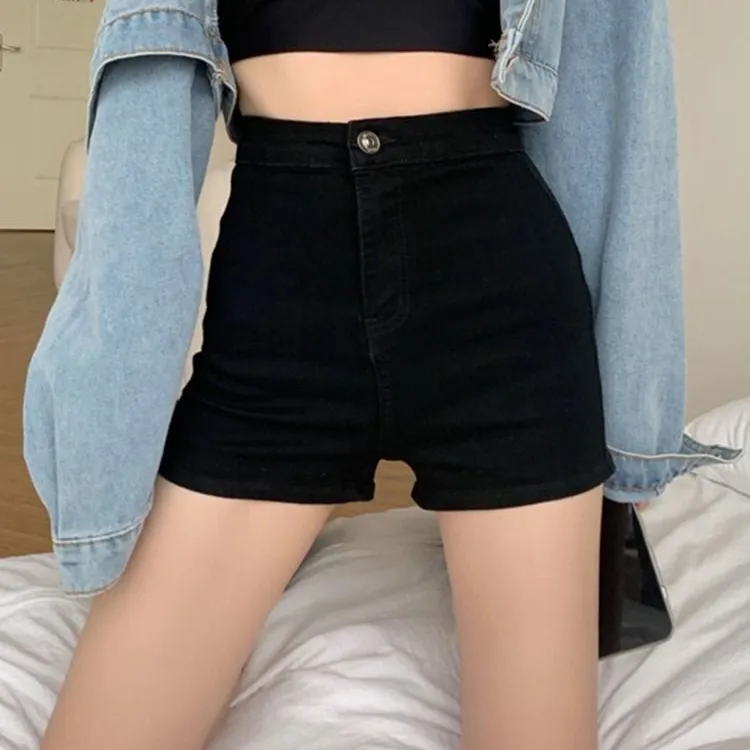 NVRFRGT Denim Shorts Women's Black-4