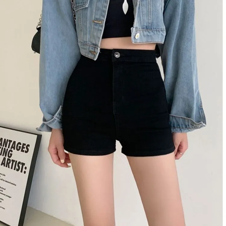 NVRFRGT Denim Shorts Women's Black-2
