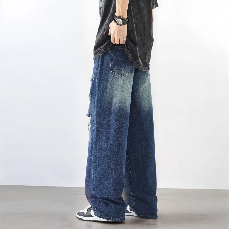 NVRFRGT Jeans Unisex Blue Gray-3