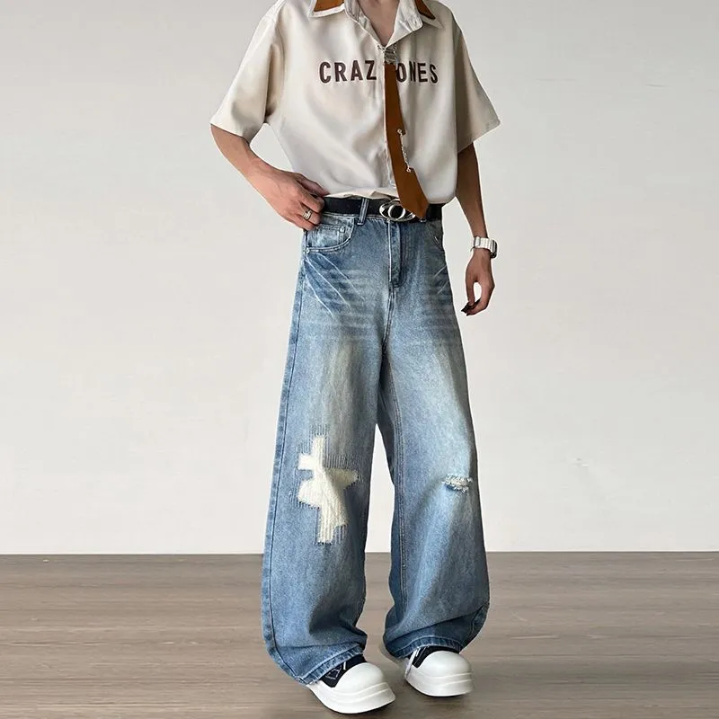 NVRFRGT Jeans Unisex Blue-4
