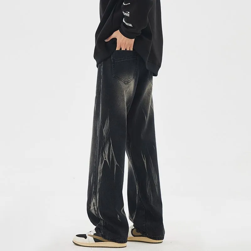 NVRFRGT Jeans Unisex Black Gray Color-3