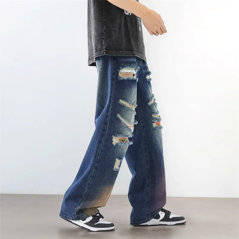 NVRFRGT Jeans Unisex Blue Gray-1