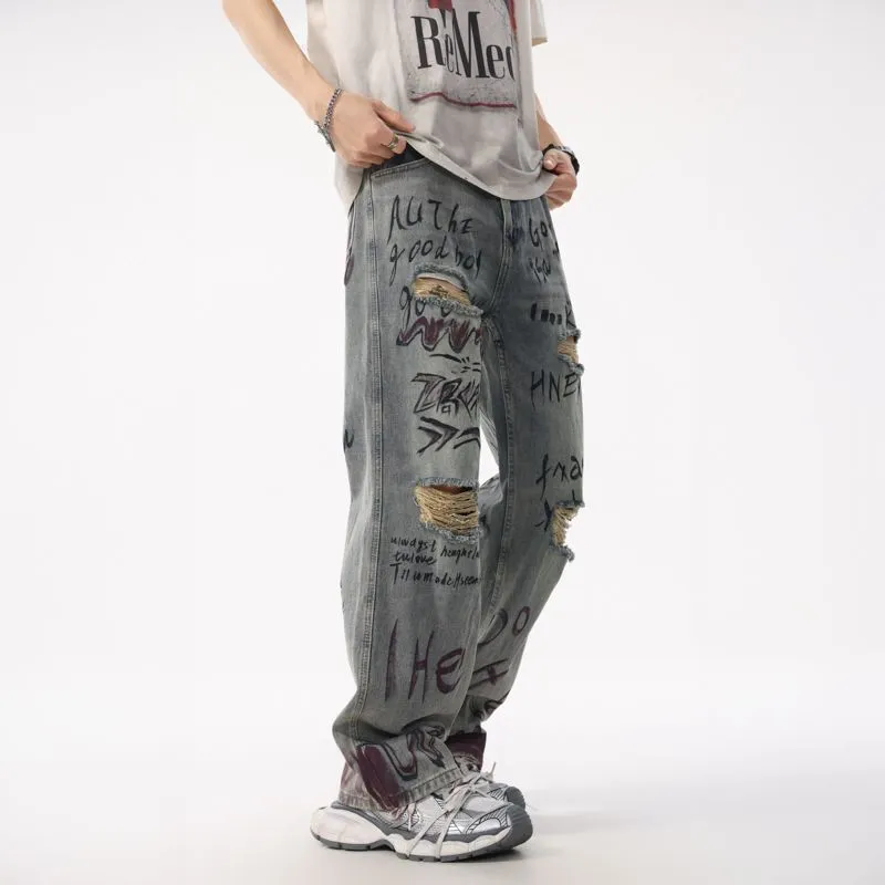 NVRFRGT Jeans Unisex Vintage Blue-3