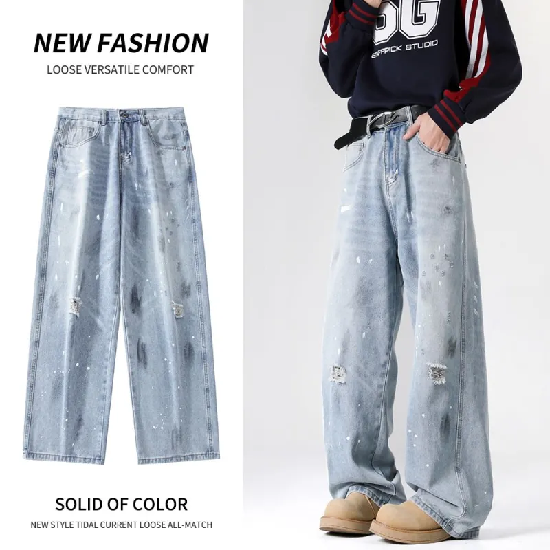 NVRFRGT Jeans Unisex Light Blue-5