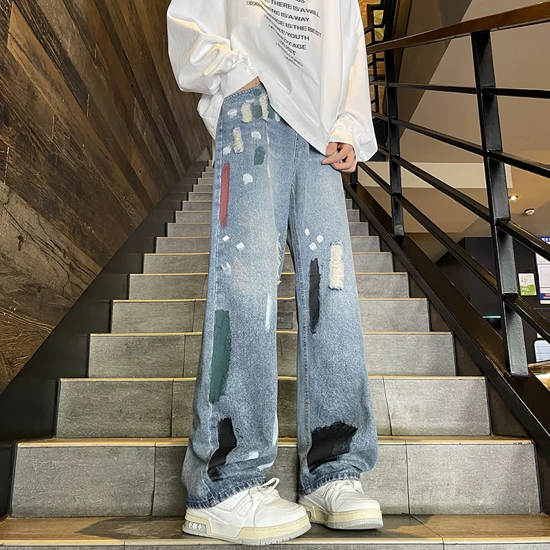 NVRFRGT Jeans Unisex Light Blue-2