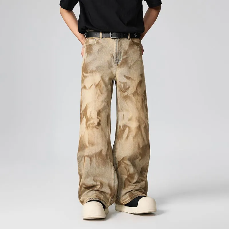 NVRFRGT Jeans Unisex Yellow Mud-1