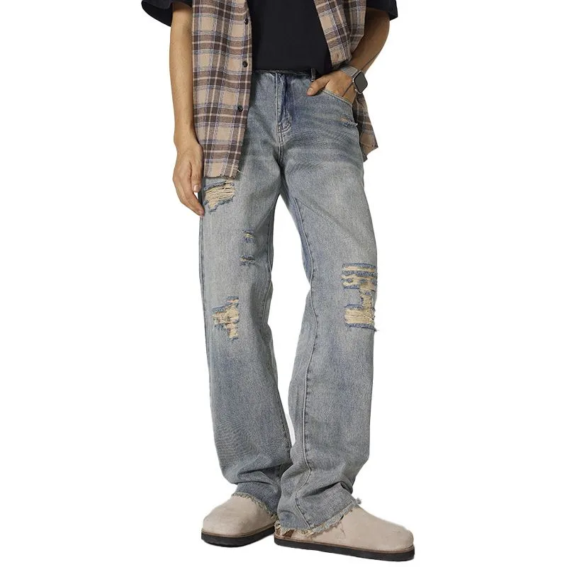 NVRFRGT Jeans Unisex Vintage Blue-4