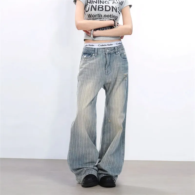 NVRFRGT Jeans Unisex Blue-2