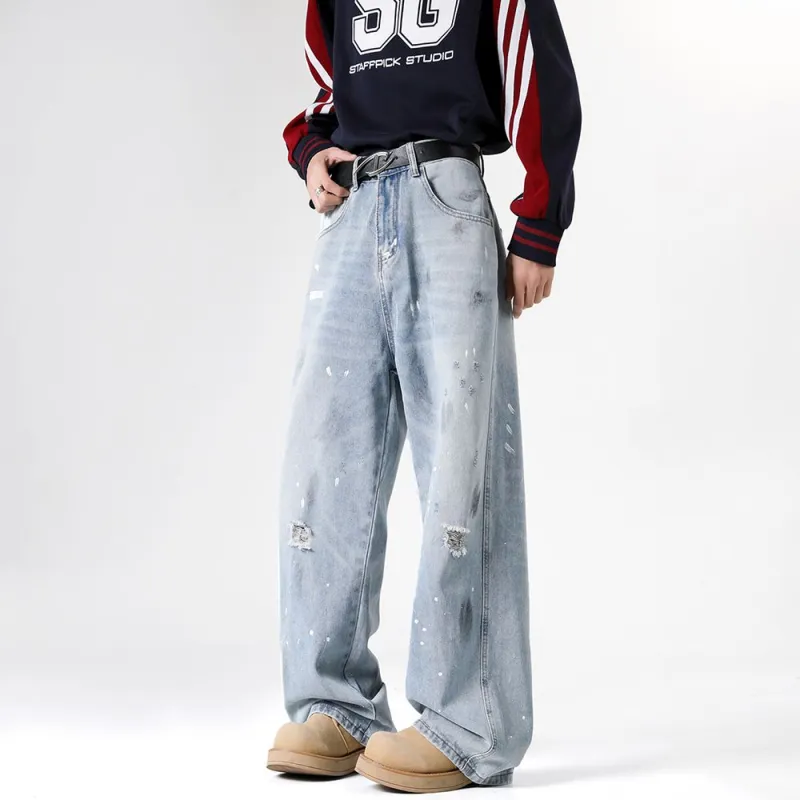 NVRFRGT Jeans Unisex Light Blue-3
