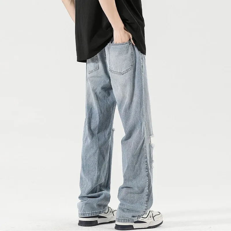 NVRFRGT Jeans Unisex Light Blue-5
