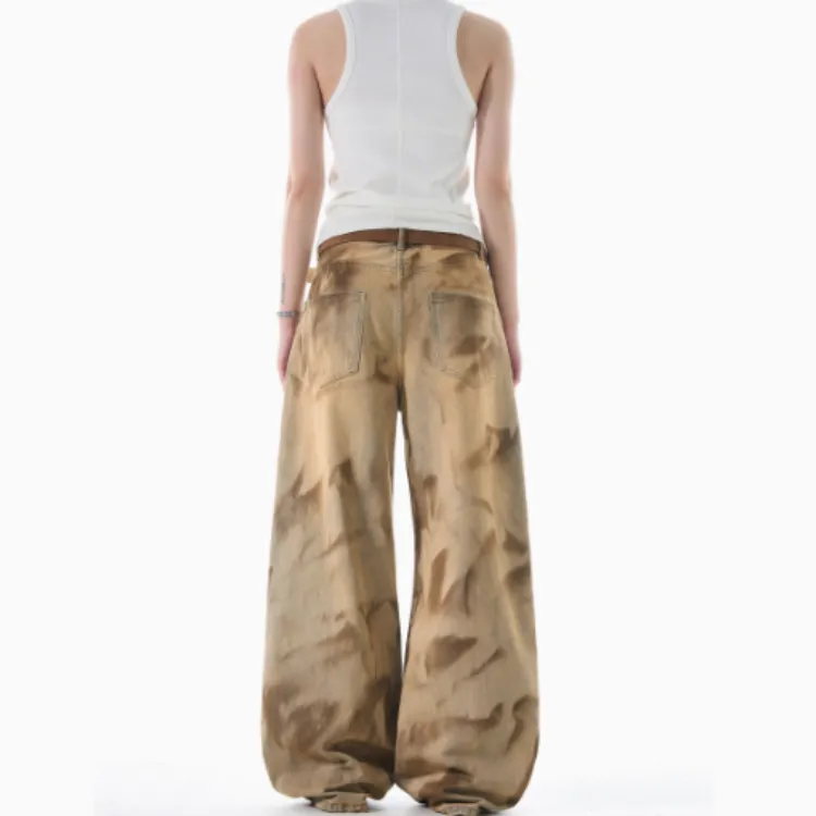 NVRFRGT Jeans Unisex Yellow Mud-5