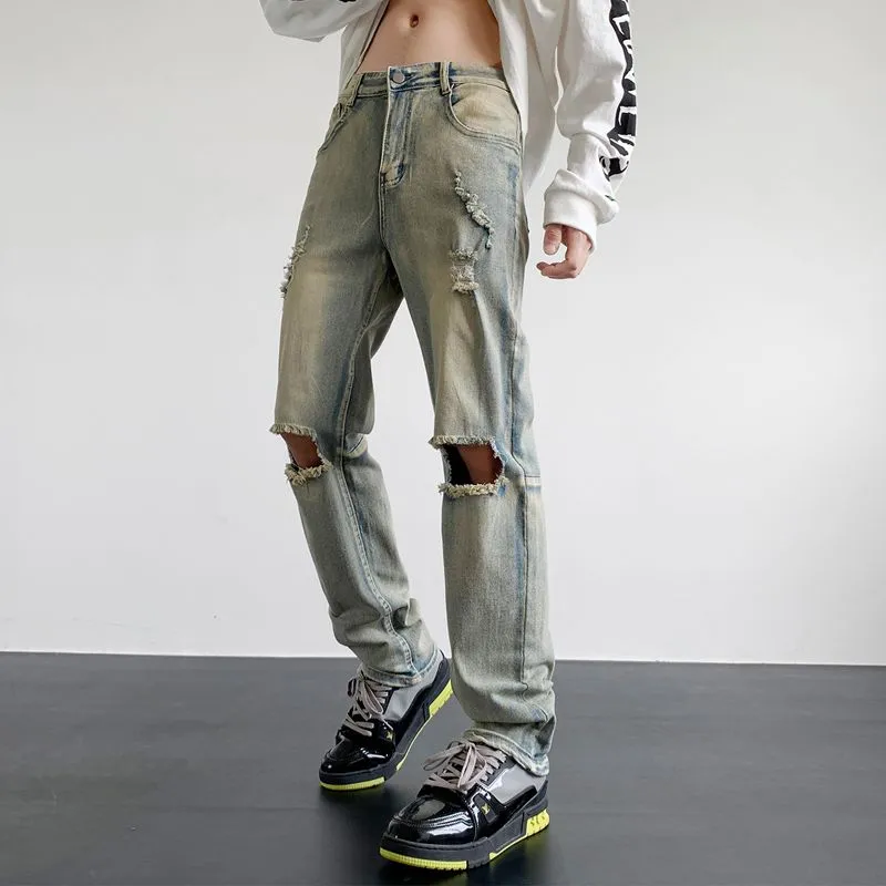 NVRFRGT Jeans Unisex Yellow Mud-2