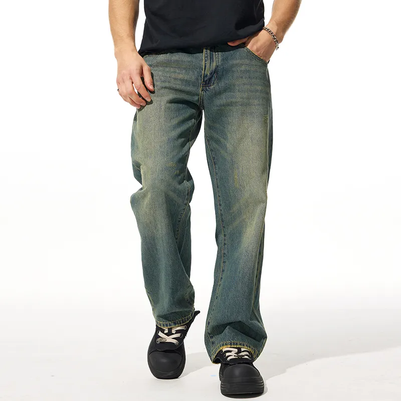 FAIRWHALE Jeans Unisex Vintage Blue-1
