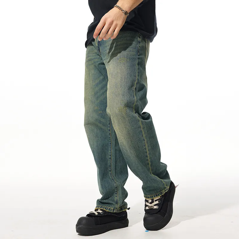FAIRWHALE Jeans Unisex Vintage Blue-2