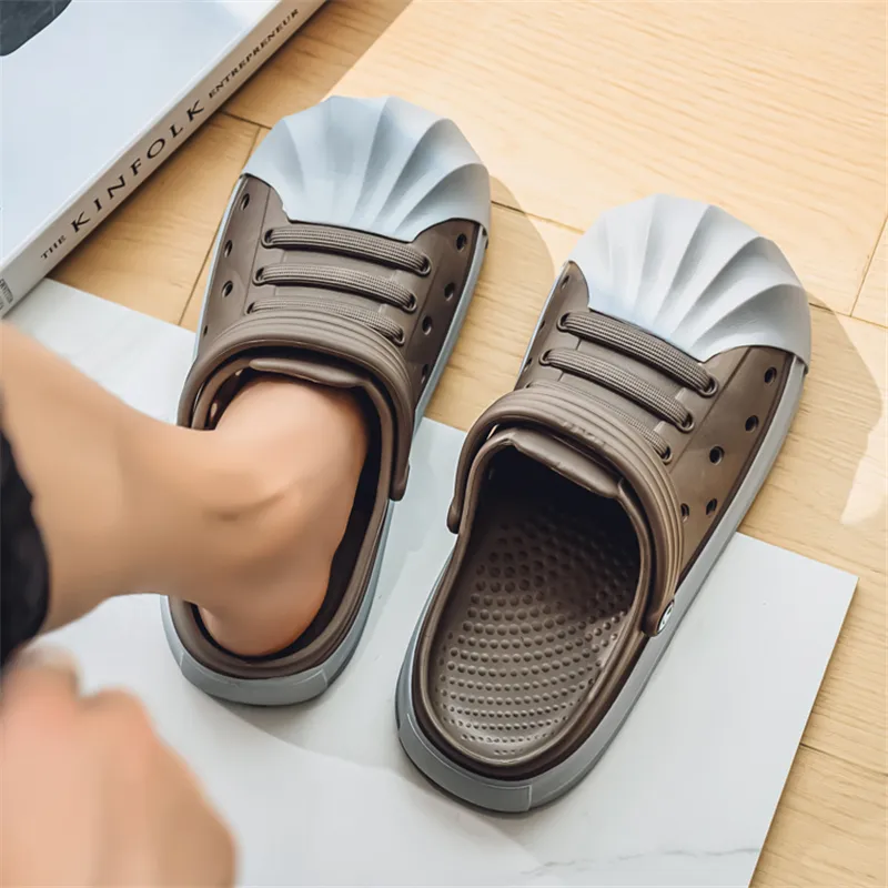 Wooden Rabbit Clogs Men-1