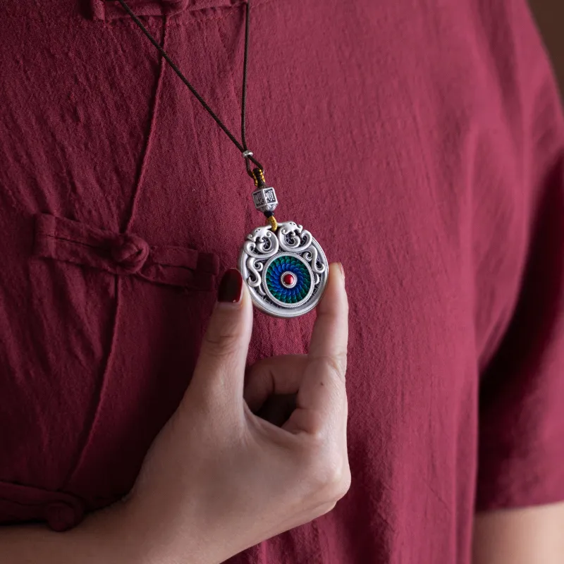 AQI 999 Fine Silver Pendants Unisex-2