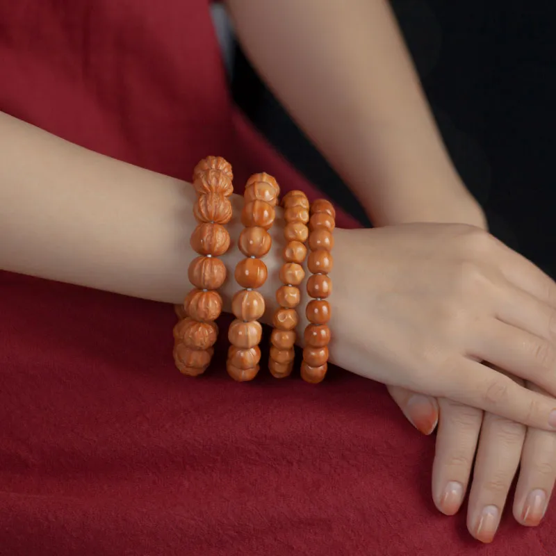AQI Monkey Head Walnut Bracelets Unisex-7