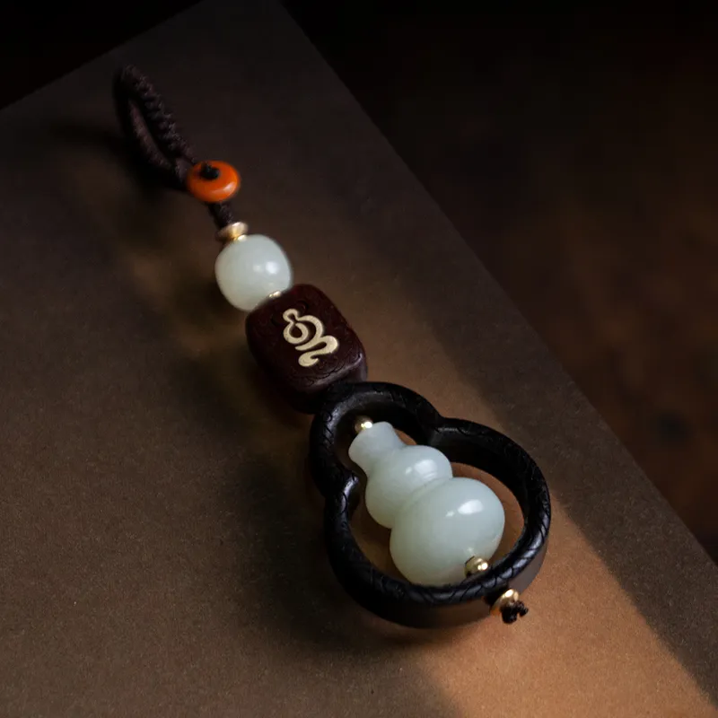 AQI Hetian Jade Pale Greenish White Jade Unisex-1