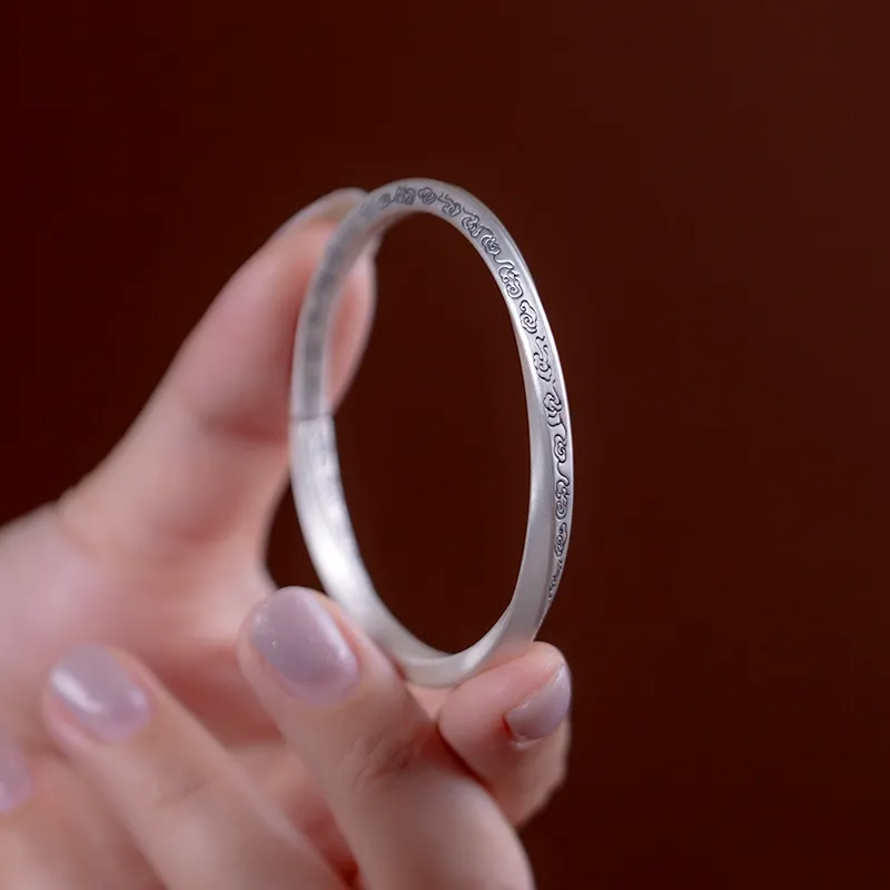 AQI 999 Fine Silver Sterling Silver Bracelets Unisex-3