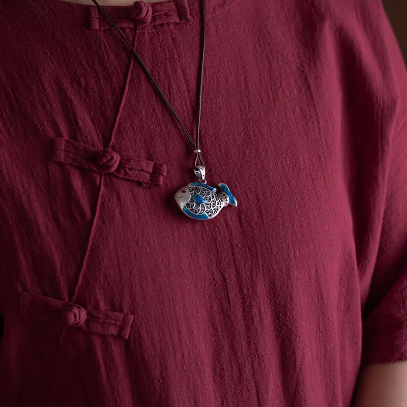 AQI 999 Fine Silver Pendants Unisex-3