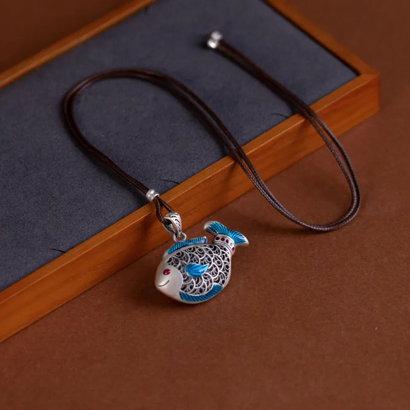 AQI 999 Fine Silver Pendants Unisex-1