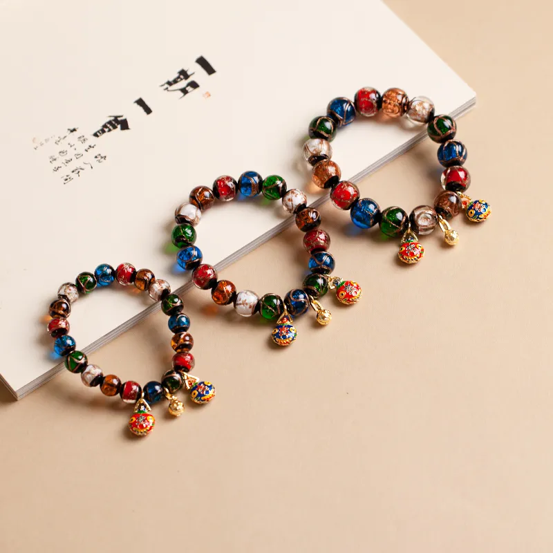 AQI Colored Glaze Jade Bracelets Unisex-9
