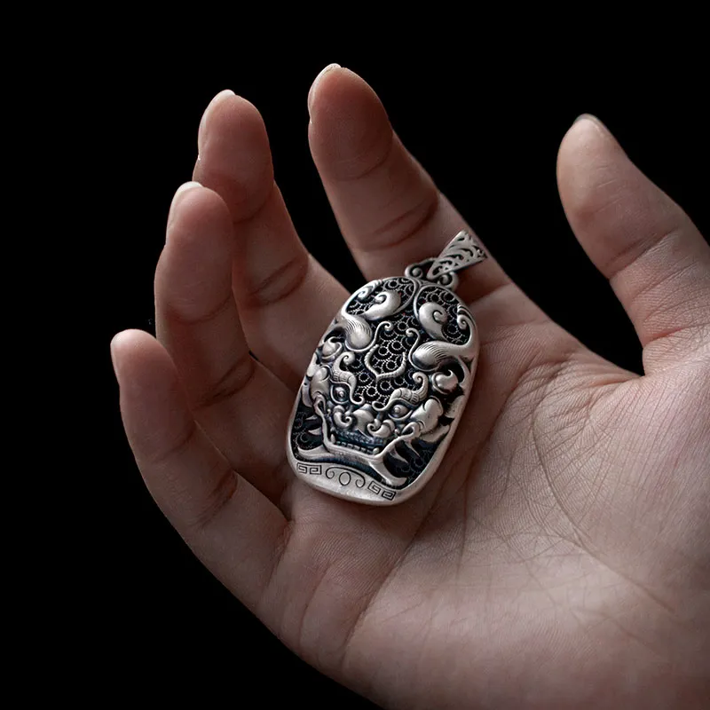 AQI 999 Fine Silver Pendants Unisex-2