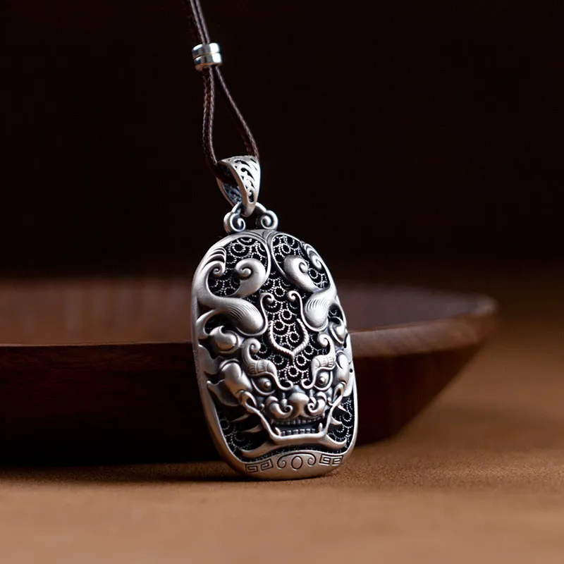AQI 999 Fine Silver Pendants Unisex-6