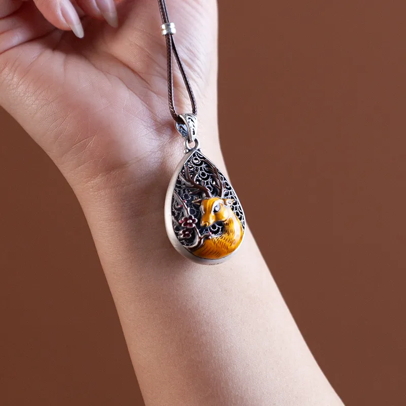 AQI 999 Fine Silver Pendants Unisex-4