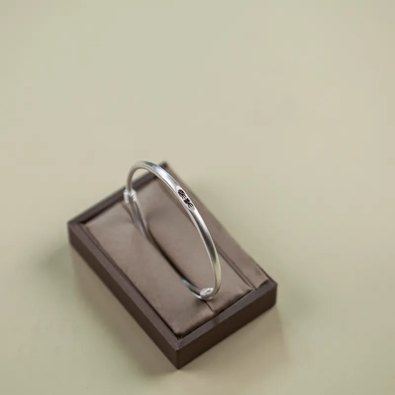 AQI 999 Fine Silver Bangles Unisex-15