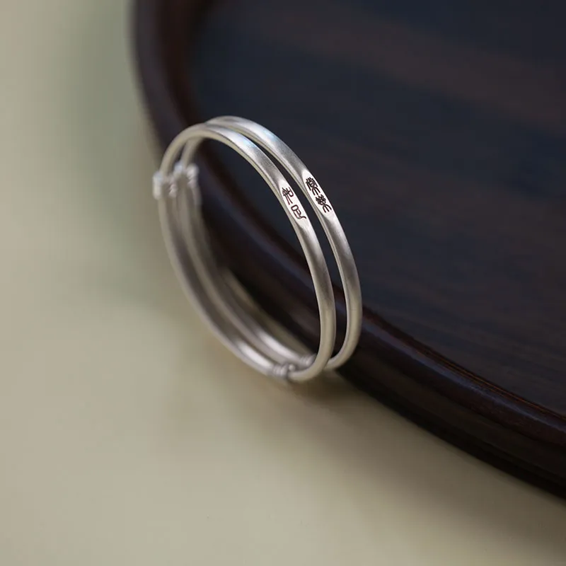 AQI 999 Fine Silver Bangles Unisex-14