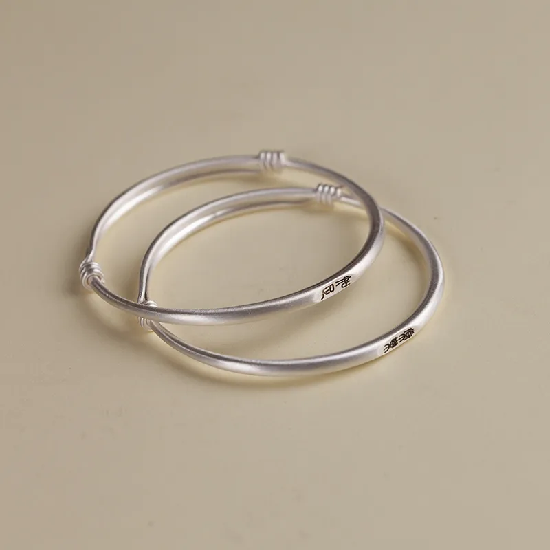 AQI 999 Fine Silver Bangles Unisex-10