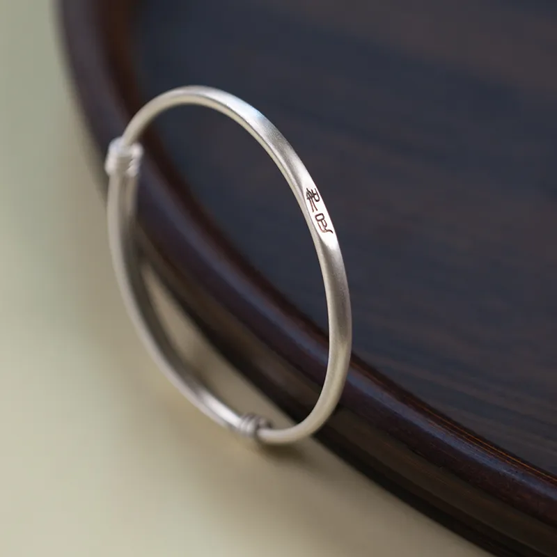 AQI 999 Fine Silver Bangles Unisex-12