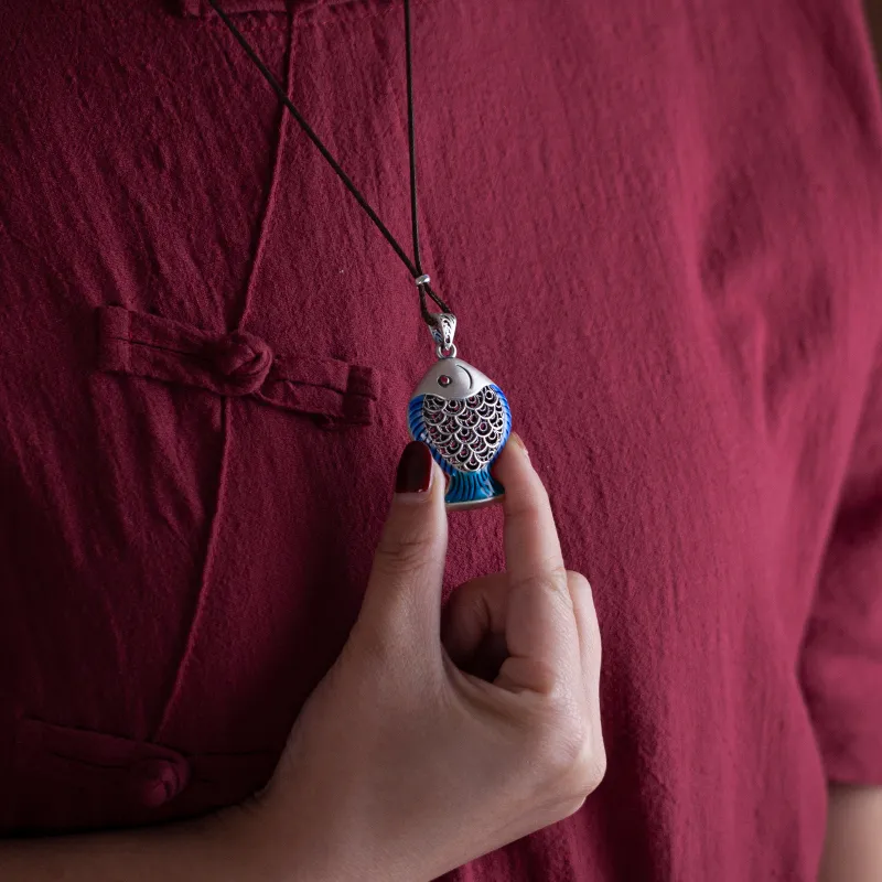 AQI 999 Fine Silver Pendants Unisex-1